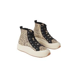 Zara kids animal print high top sneakers